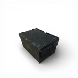 Heavy Duty Lidded 62 Litre Tote Boxes | Black | Pre-Owned