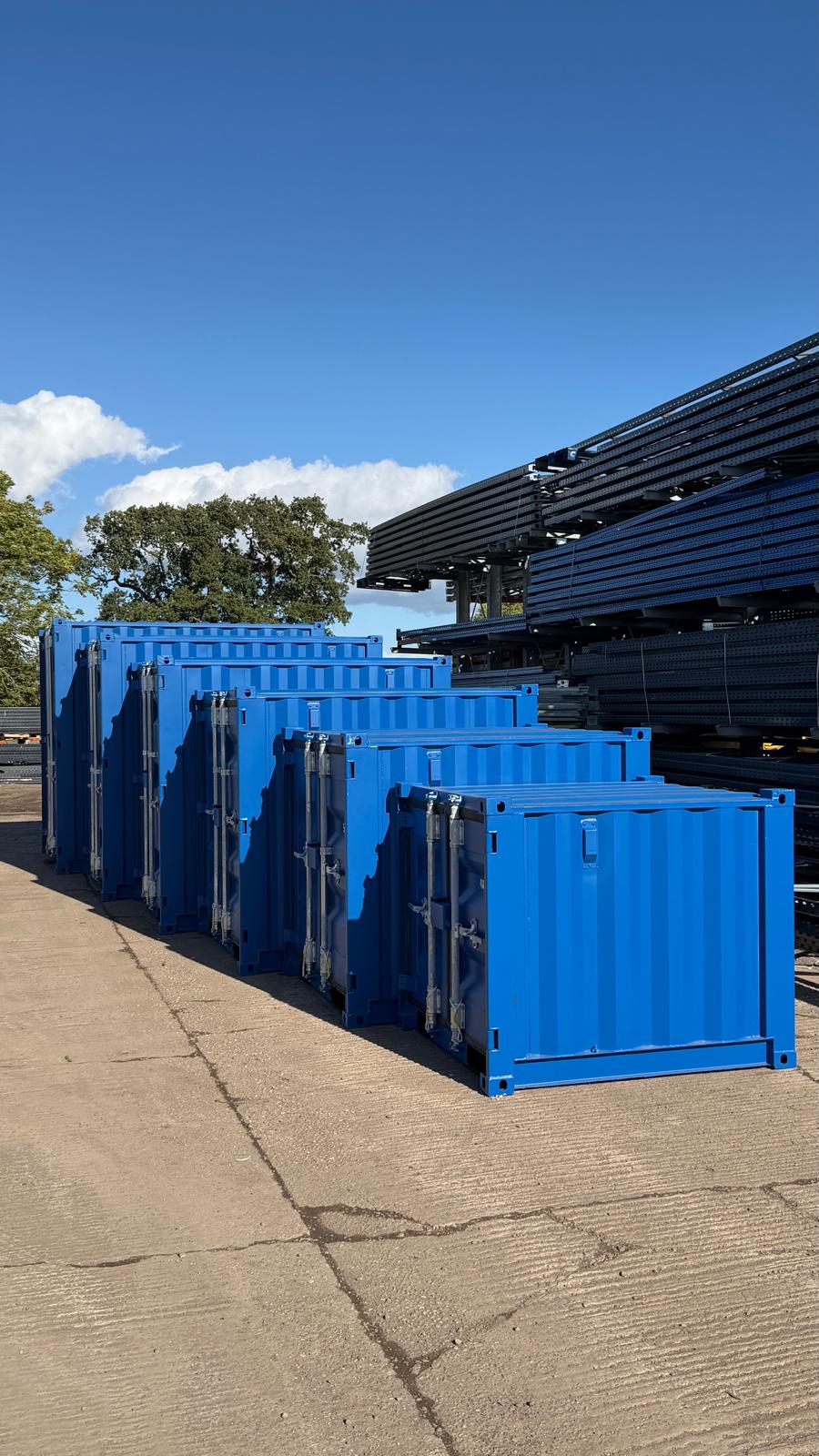 New Mini Steel Storage Container – Blue
