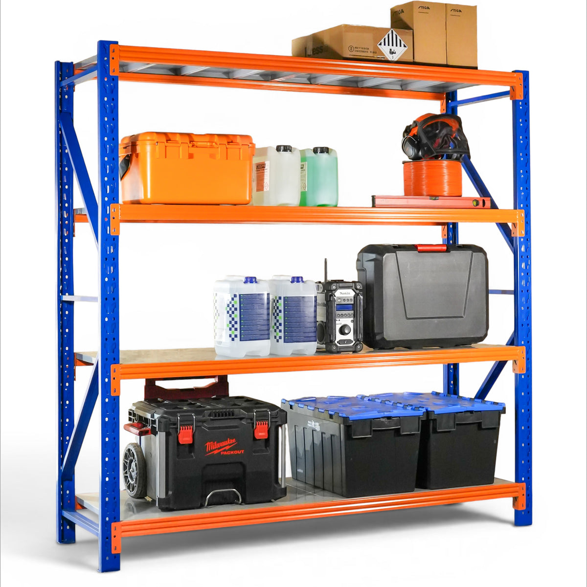 Blue Bulk Racking Heavy Duty Storage Racking – Blue & Orange | 600mm Deep x 2000mm High ...