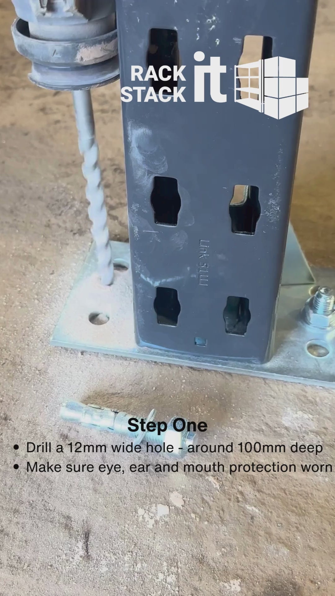 Pallet Racking Floor Bolt | For All Racking | 80mm x M12