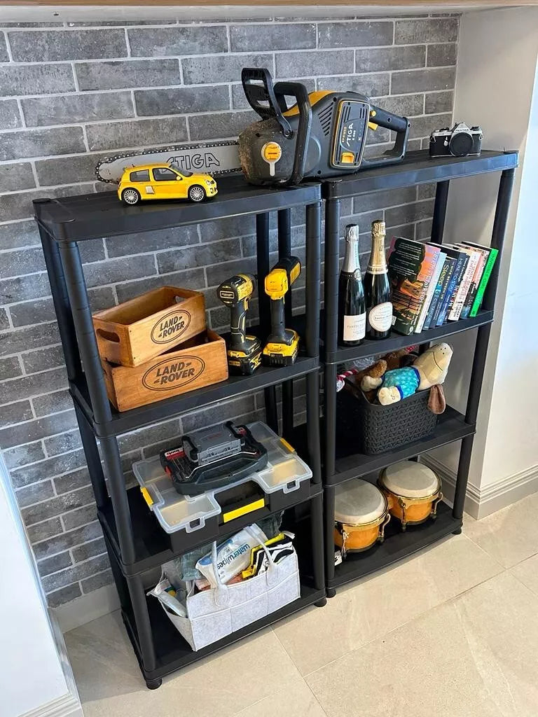 4 Teir Plastic Shelving