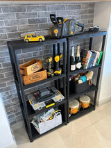 4 Teir Plastic Shelving