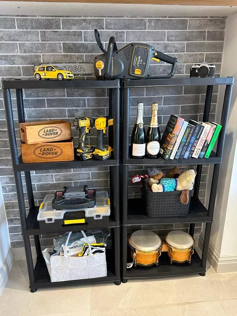 4 Teir Plastic Shelving