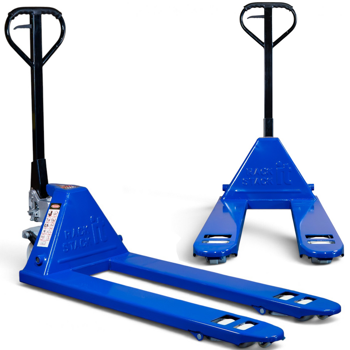 3000kg Heavy Duty Blue Pallet Truck - Manual Pump Truck for Warehouse Use