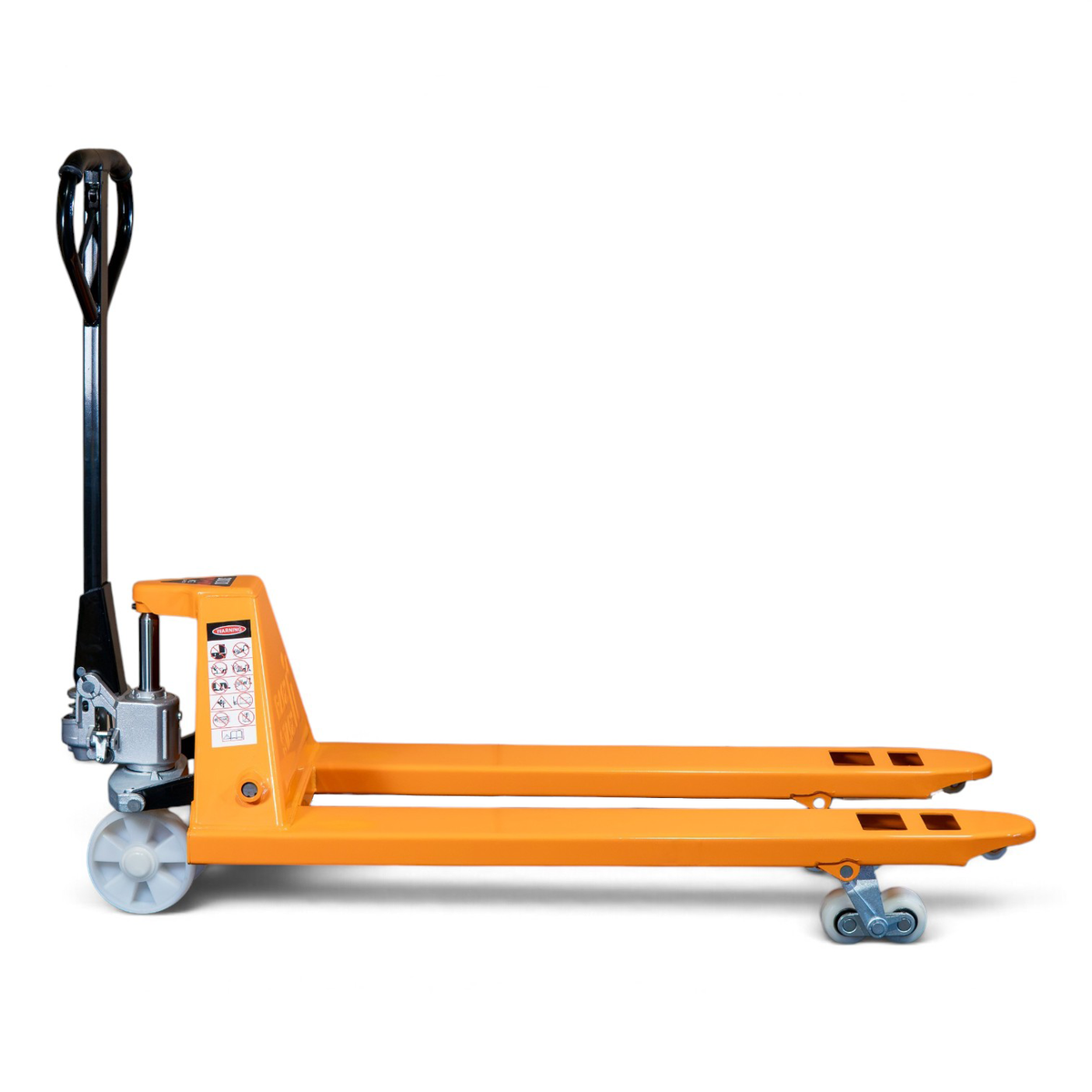 3000kg Heavy Duty Orange Pallet Truck - Manual Pump Truck for Warehouse Use