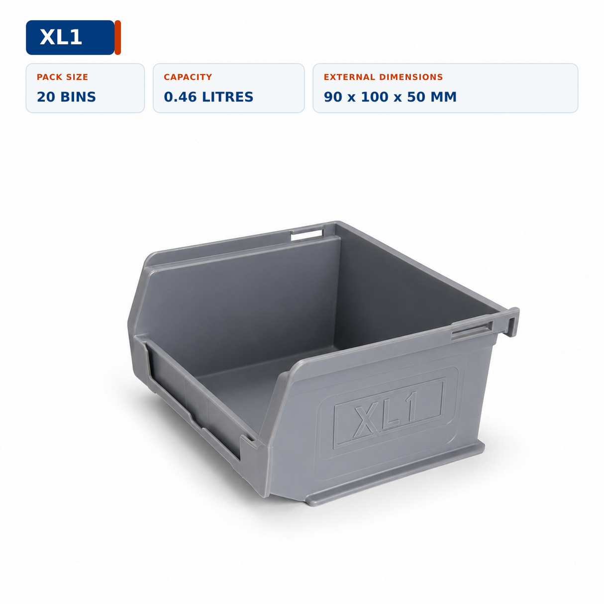 Stackable Lin Bins for Workshop & Warehouse Storage | Various Sizes
