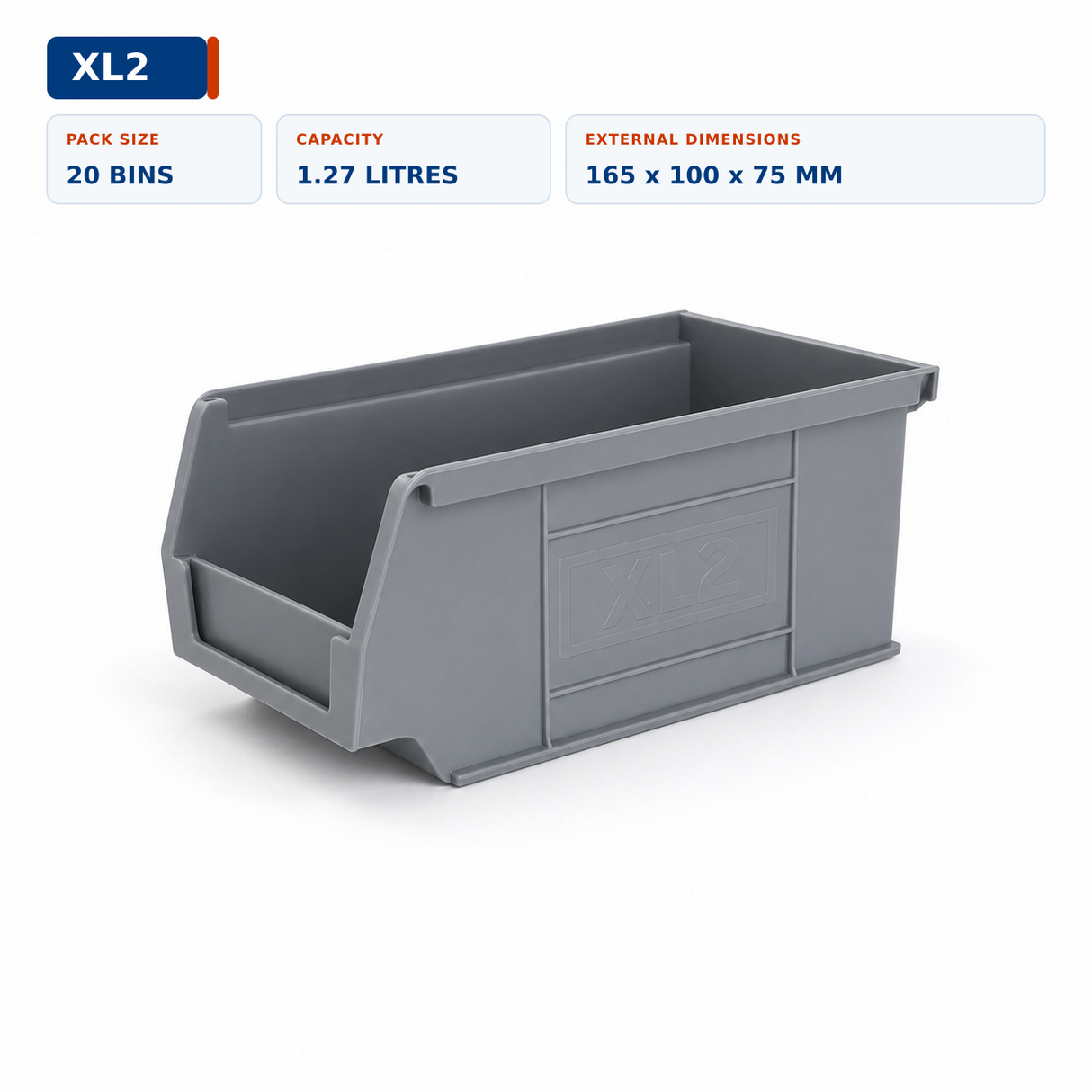 Stackable Lin Bins for Workshop & Warehouse Storage | Various Sizes