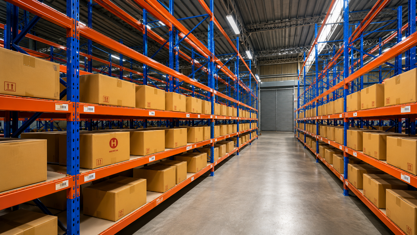 Pallet racking for warehouse storage