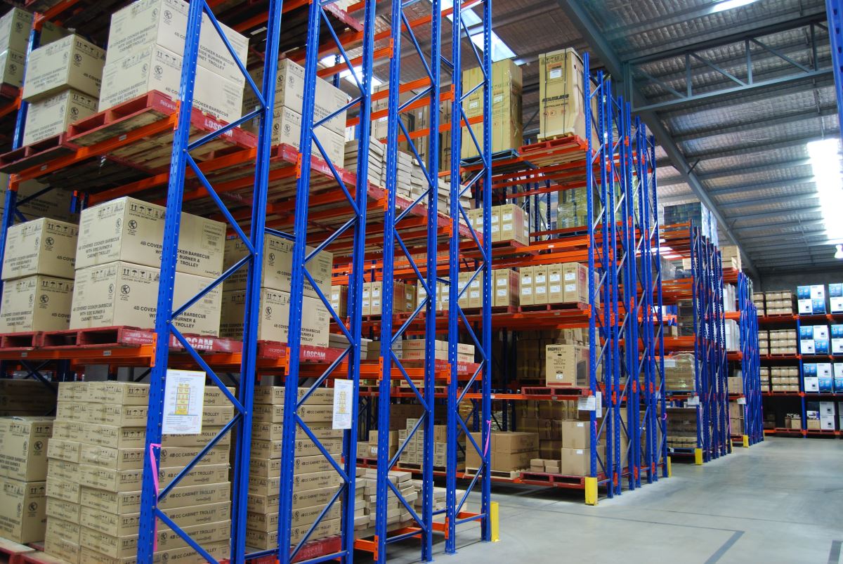 Double Deep Pallet Racking installed in a warehouse