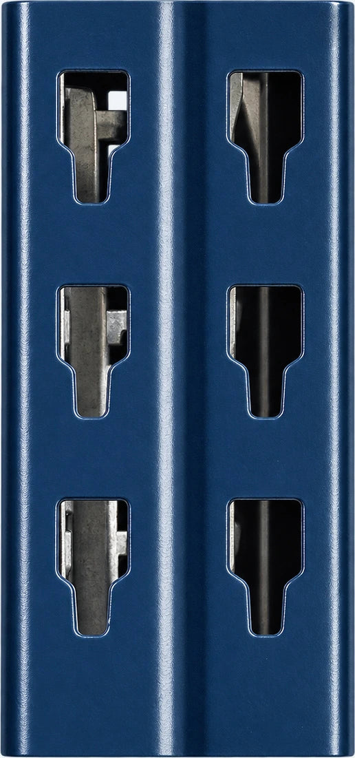 Mecalux upright hole pattern