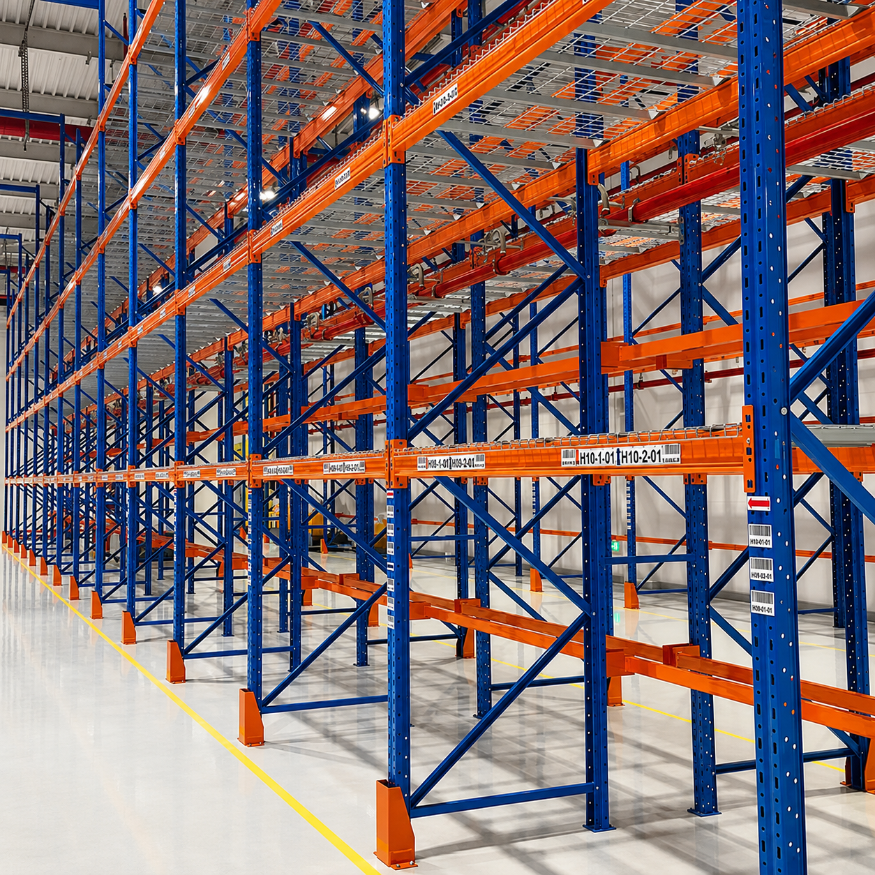 Adjustable pallet racking