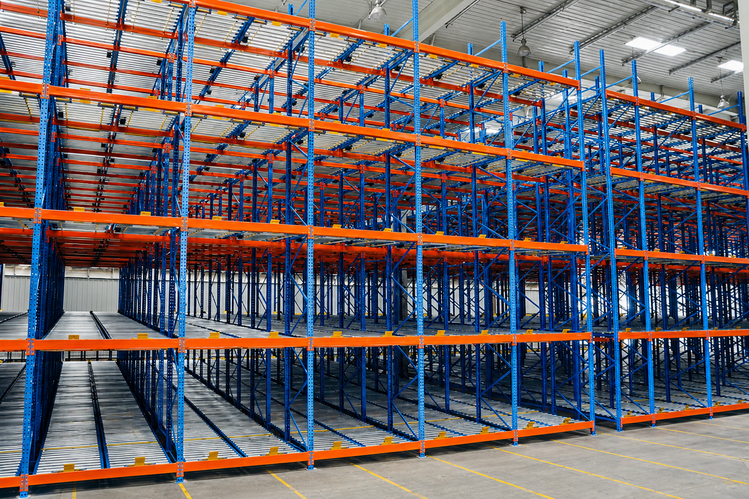 Pallet Live Storage installed in a warehouse