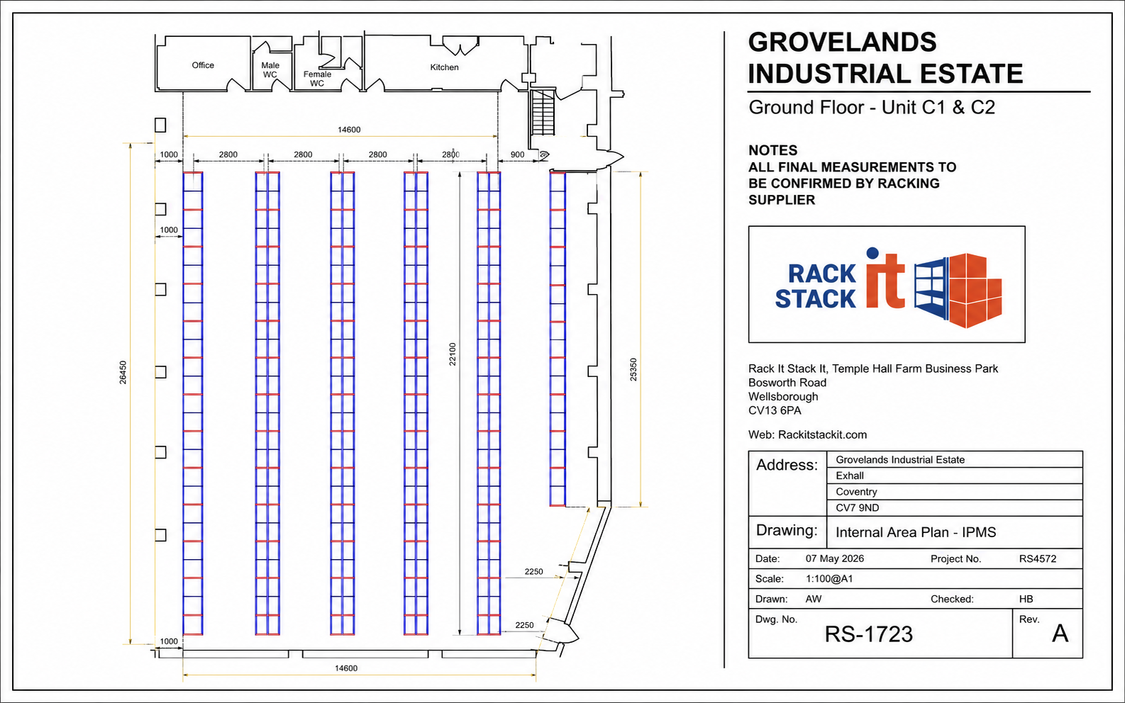 CAD warehouse layout design service